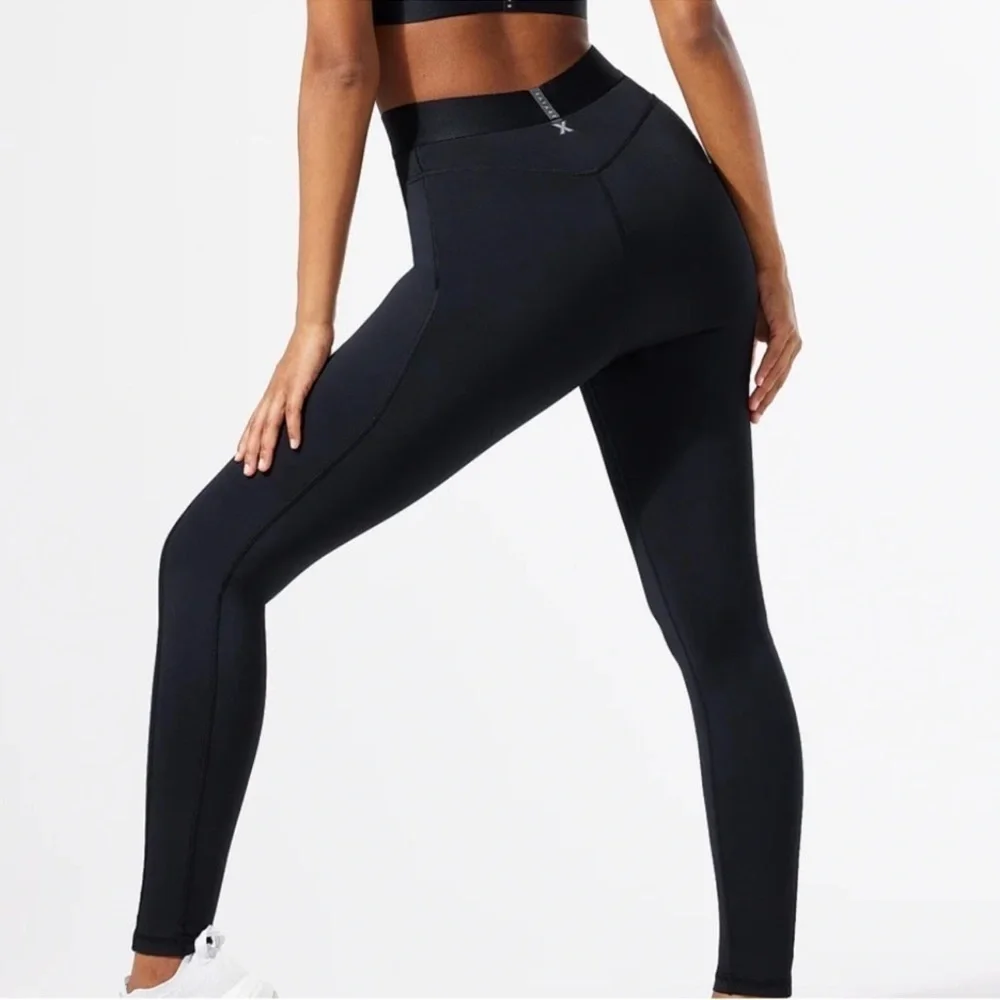 Savage X Fenty Lineup High Waisted Active Yoga Workout Black Pocket Legging 3X